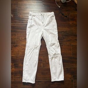 Abercrombie & Fitch Ankle Straight Ultra High Rise Jeans